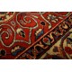 Ręcznie tkany antyczny nowy dywan afgański ekskluzywny gęsto tkany 119x145cm wełna ok 1950r. kwiatowe pnącza