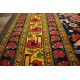 Ręcznie tkany antyczny dywan gęsto tkany 127x167cm wełna ok 1950r. Afganistan etniczny