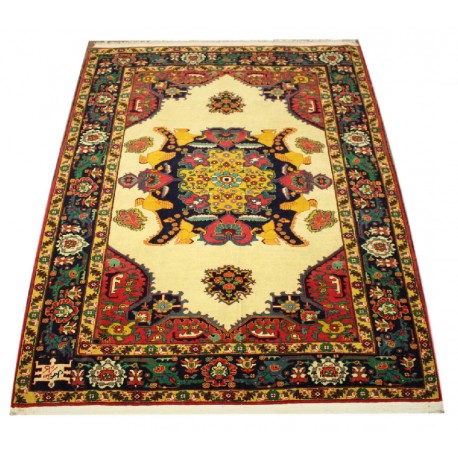 Ręcznie tkany antyczny dywan gęsto tkany 139x184cm wełna ok 1950r. Afganistan etniczny