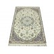 Nain 9la Habibian gęsto ręcznie tkany dywan z Iranu wełna + jedwab 88x140cm beżowy