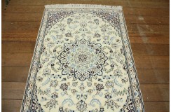 Ręcznie tkany dywan Nain 9la Habibian z Iranu 90x140cm beżowy