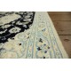 Nain 9la Habibian gęsto ręcznie tkany dywan z Iranu wełna + jedwab 60x90cm czarny
