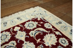 Ręcznie tkany dywan Nain 9la Habibian z Iranu 60x90cm czerwony