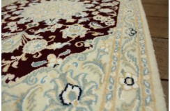 Ręcznie tkany dywan Nain 9la Habibian z Iranu 60x90cm czerwony