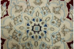 Ręcznie tkany dywan Nain 9la Habibian z Iranu 60x90cm czerwony