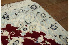 Ręcznie tkany dywan Nain 9la Habibian z Iranu 60x90cm czerwony