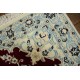 Nain 9la Habibian gęsto ręcznie tkany dywan z Iranu wełna + jedwab 60x90cm czerwony