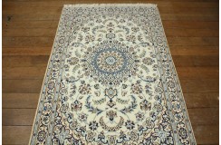 Ręcznie tkany dywan Nain 9la Habibian z Iranu 120x180cm beżowy