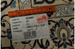 Ręcznie tkany dywan Nain 9la Habibian z Iranu 120x180cm beżowy