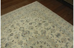 Nain 9la Habibian gęsto ręcznie tkany dywan z Iranu wełna + jedwab 200x300cm beżowy