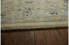 Nain 9la Habibian gęsto ręcznie tkany dywan z Iranu wełna + jedwab 200x300cm beżowy