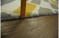 100% wełna gruby dywan z Indii 240x300cm szary design piękny tani