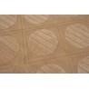 Żółty nowoczesny dywan wełniany 245x300cm ręcznie tkany z Indii 2cm gruby geometryczny