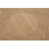 Żółty nowoczesny dywan wełniany 245x300cm ręcznie tkany z Indii 2cm gruby geometryczny
