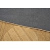 Żółty nowoczesny dywan wełniany 245x300cm ręcznie tkany z Indii 2cm gruby geometryczny