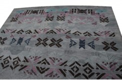 100%wełna gruby dywan z Indii nowoczesny 240x240 wielki salonowy szary
