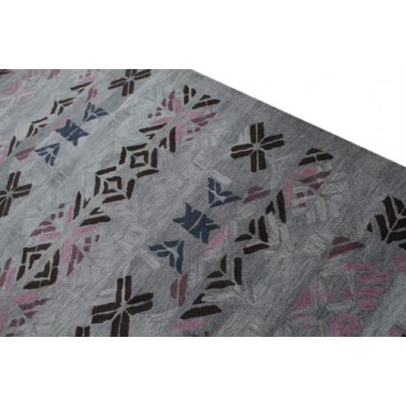 Gruby indyjski wzorzysty dywan wełniany 250x250cm nowoczesny wzór
