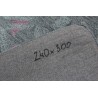 100%wełna gruby dywan z Indii nowoczesny 240x240 wielki salonowy szary