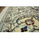 Gęsto ręcznie tkany dywan Nain 9la Habibian z Iranu wełna + jedwab 200x300cm beżowy