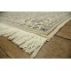 Nain 6la Habibian gęsto ręcznie tkany dywan z Iranu wełna + jedwab ok 155x240cm jasny beżowy majestatyczny z podpisem