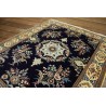 Ręcznie tkany dywan Nain 6la Habibian z Iranu 100x150cm granatowy