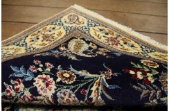 Ręcznie tkany dywan Nain 6la Habibian z Iranu 100x150cm granatowy