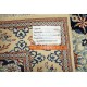 Nain 6la Habibian gęsto ręcznie tkany dywan z Iranu wełna + jedwab ok 101x147cm granatowy majestatyczny z podpisem