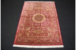 Perski oryginalny dywan Kom unikatowy 100% naturalny jedwab 104x145cm