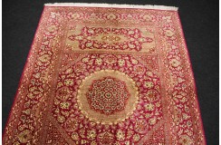 Perski oryginalny dywan Kom unikatowy 100% naturalny jedwab 104x145cm