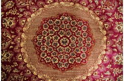 Perski oryginalny dywan Kom unikatowy 100% naturalny jedwab 104x145cm