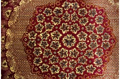 Perski oryginalny dywan Kom unikatowy 100% naturalny jedwab 104x145cm