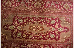 Perski oryginalny dywan Kom unikatowy 100% naturalny jedwab 104x145cm