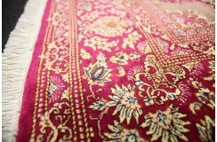 Perski oryginalny dywan Kom unikatowy 100% naturalny jedwab 104x145cm