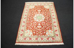 Perski oryginalny dywan Kom unikatowy 100% naturalny jedwab 110x147cm
