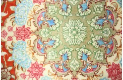 Perski oryginalny dywan Kom unikatowy 100% naturalny jedwab 110x147cm