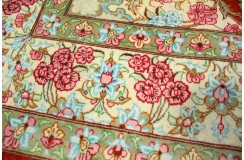 Perski oryginalny dywan Kom unikatowy 100% naturalny jedwab 110x147cm