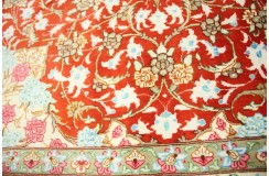 Perski oryginalny dywan Kom unikatowy 100% naturalny jedwab 110x147cm