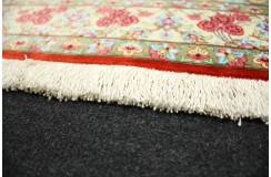 Perski oryginalny dywan Kom unikatowy 100% naturalny jedwab 110x147cm