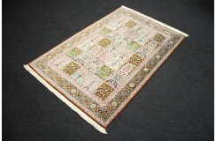Perski oryginalny dywan Kom unikatowy 100% naturalny jedwab 100x157cm