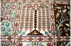 Perski oryginalny dywan Kom unikatowy 100% naturalny jedwab 100x157cm