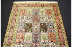 Perski oryginalny dywan Kom unikatowy 100% naturalny jedwab 100x157cm