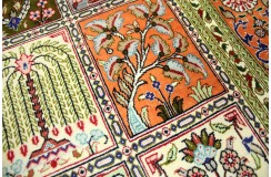 Perski oryginalny dywan Kom unikatowy 100% naturalny jedwab 100x157cm