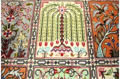 Perski oryginalny dywan Kom unikatowy 100% naturalny jedwab 100x157cm
