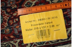 Ręcznie tkany dywan Bidjar z Iranu wełniany luksusowy kobierzec 136x210