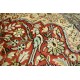 Dywan Kaszmir (Kashmir) z naturalnego jedwabiu klasyczny 123x182cm Indie ręcznie tkany czerwony