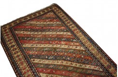 Antyczny ręcznie tkany perski chodnik Malajer 120x373cm 100% WEŁNA hand made in Iran