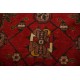 Ręcznie tkany antyczny dywan gęsto tkany 126x196cm wełna ok 1950r. Afganistan etniczny