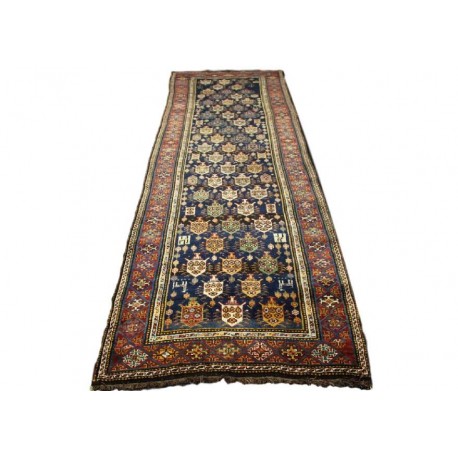 Antyk bogaty dywan Sziraz Kaszkaj z Iranu 113x331cm 100% wełna ręcznie tkany na wełnie