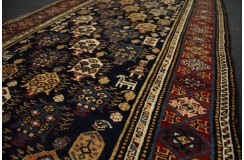 Bogaty perski dywan Shiraz z Iranu 115x345cm tradycyjny antyczny