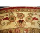 Czerwony tradycyjny ręcznie tkany dywan Ziegler Farahan z Pakistanu 100% wełna 200x200cm ekskluzywny okrągły
